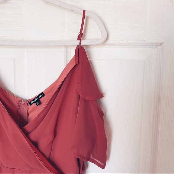 Pink Off The Shoulder Dress - Picture 1 of 3